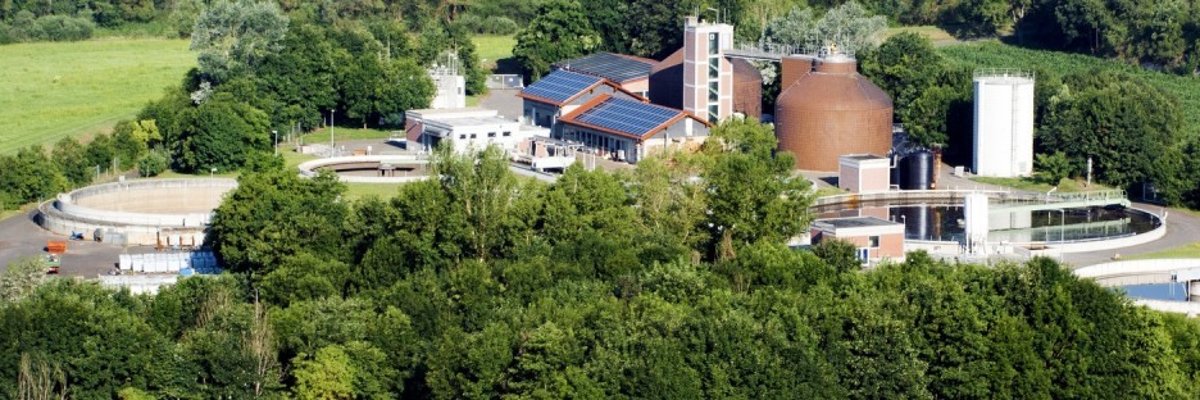 Luftaufnahme Kläranlage Booser Au